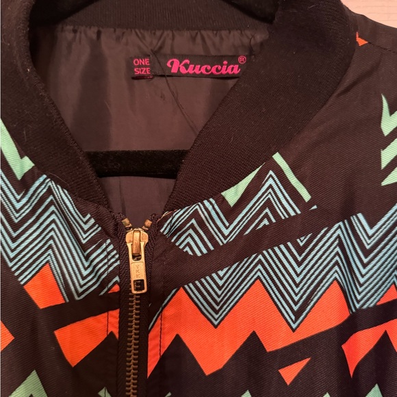 Colorful Chevron Patterned Jacket - Picture 5 of 5